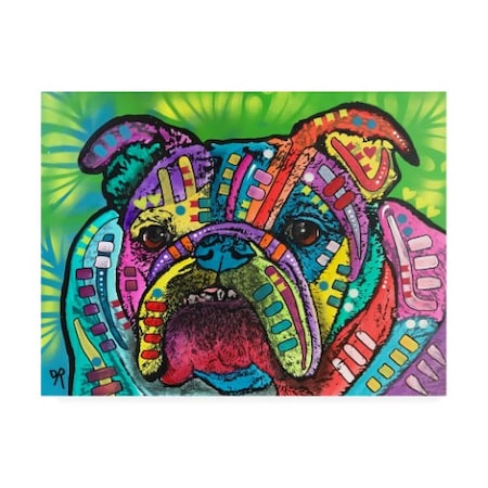 Dean Russo 'Bulldog Abstract Color' Canvas Art,35x47